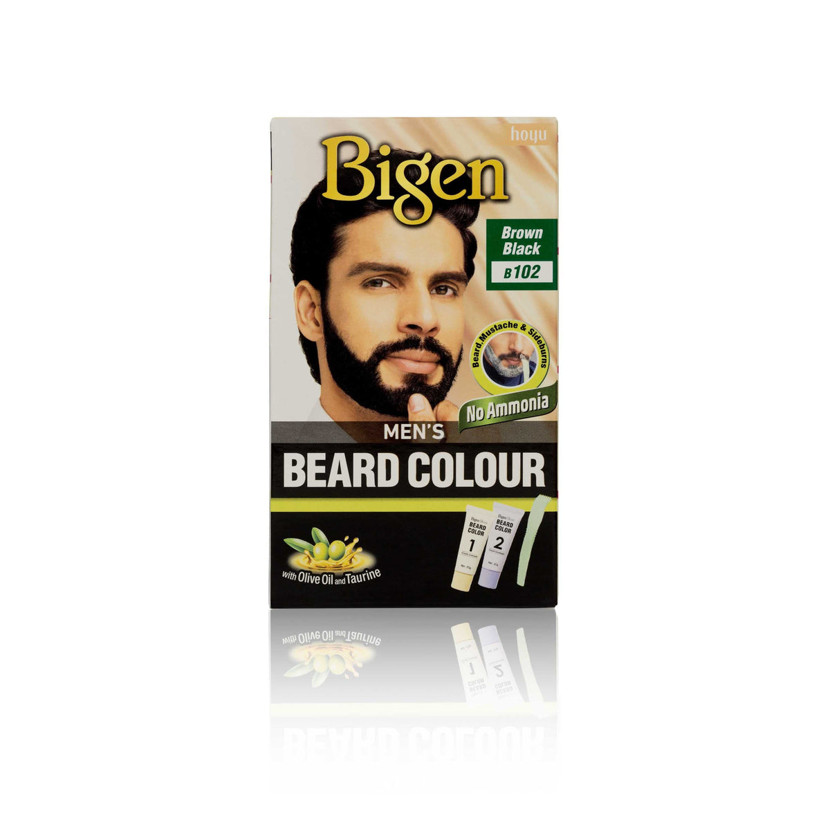 Bigen Men Beard Color - 102 Brown Black